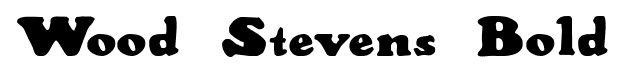 Wood Stevens Bold font